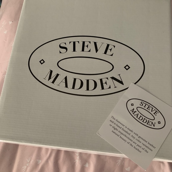 Steve Madden Leather Combat Boots - Black - Picture 4 of 6